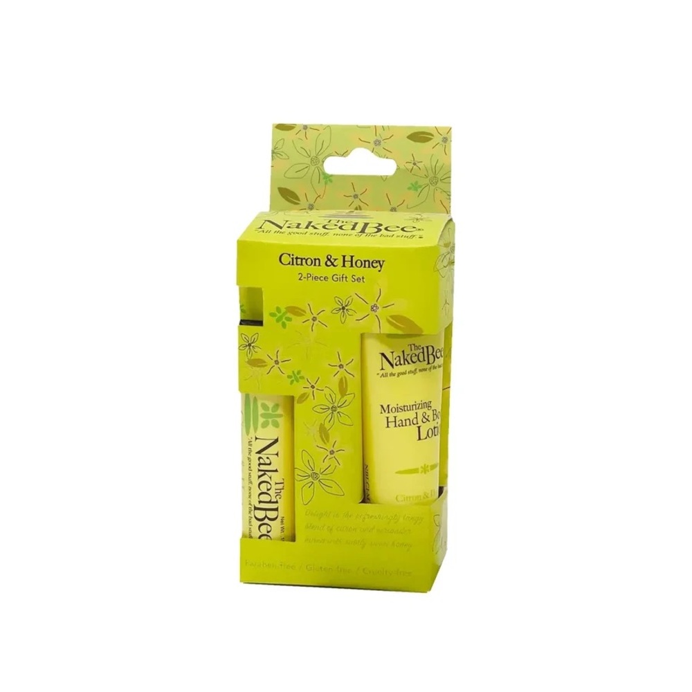 New The Naked Bee Pocket Pack Gift Set in citron & Honey